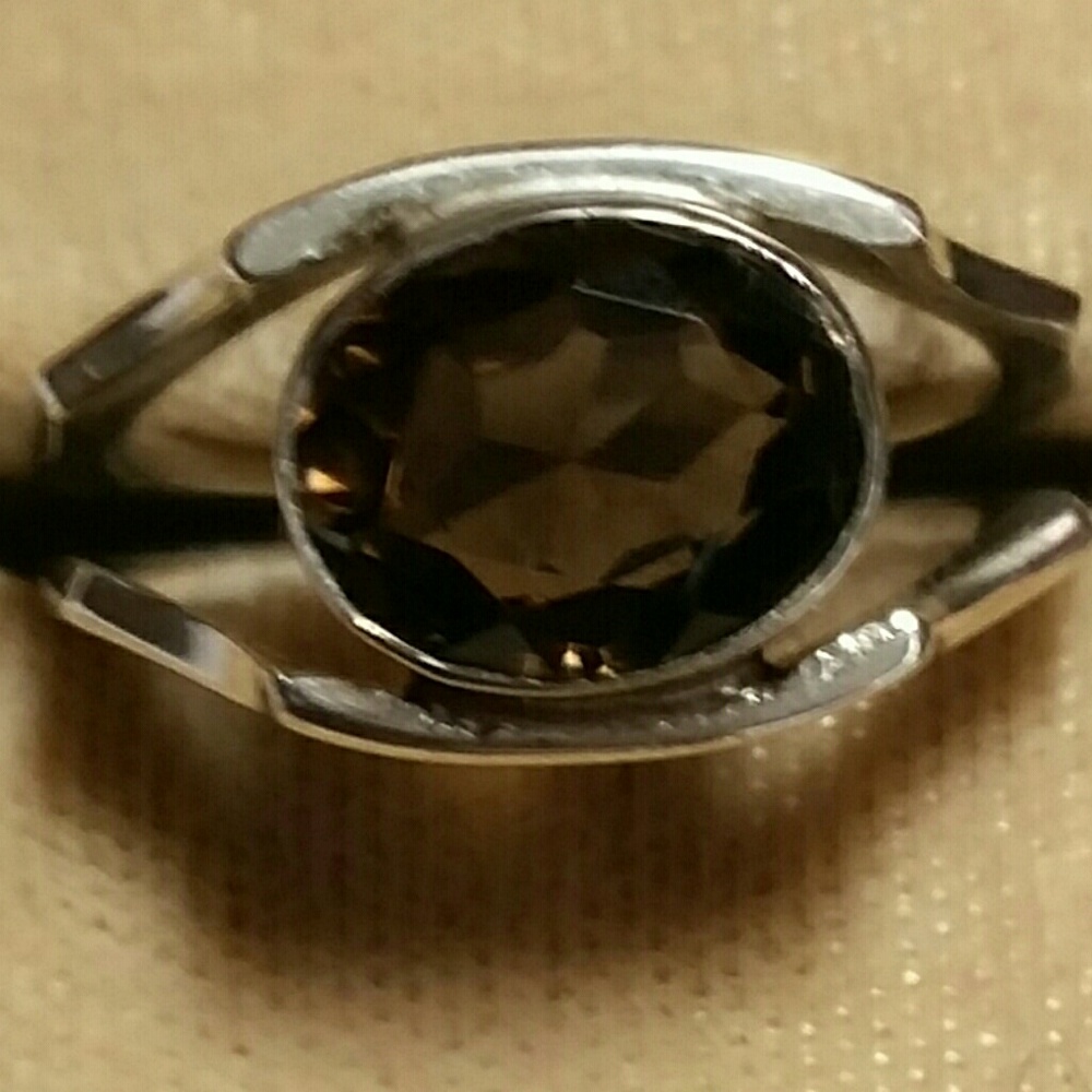 STERLING & TOPAZ RING